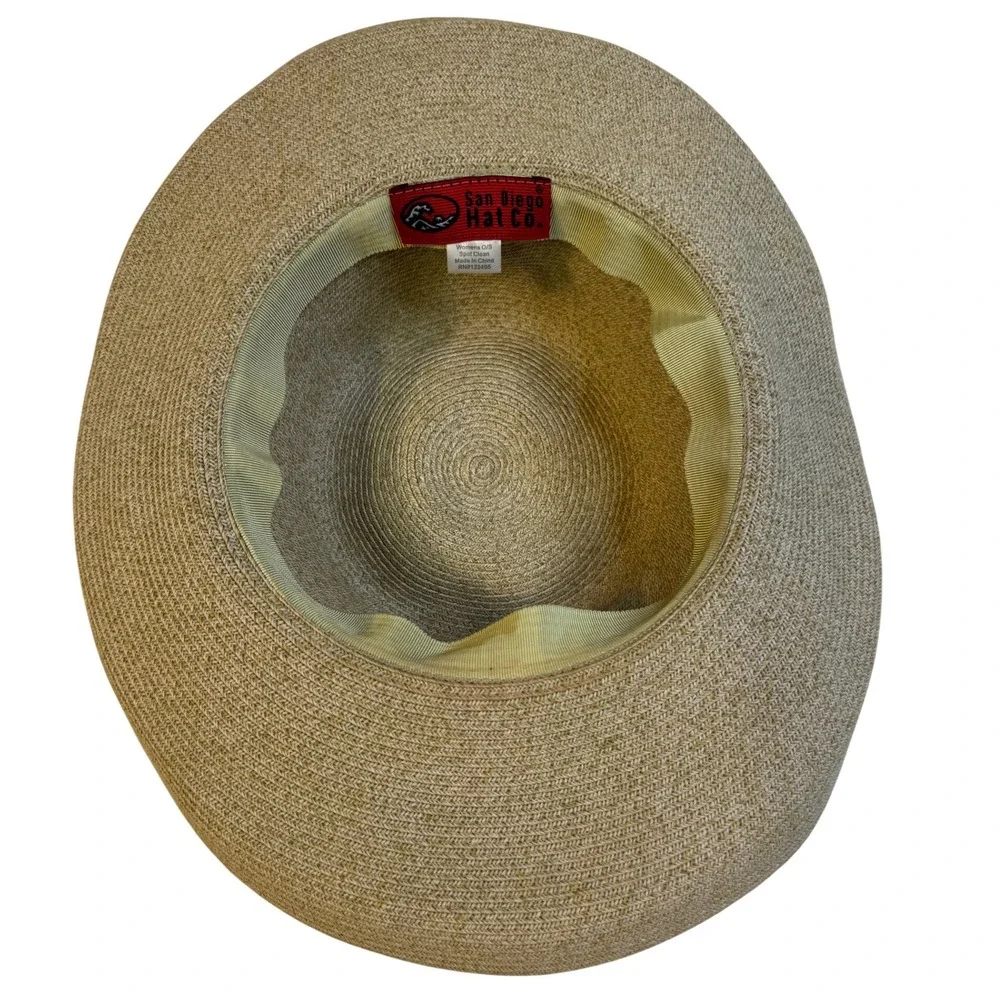 San Diego Hat Co Womens Wide Brim Sun Hat Tan Packable Beach Resort One Size